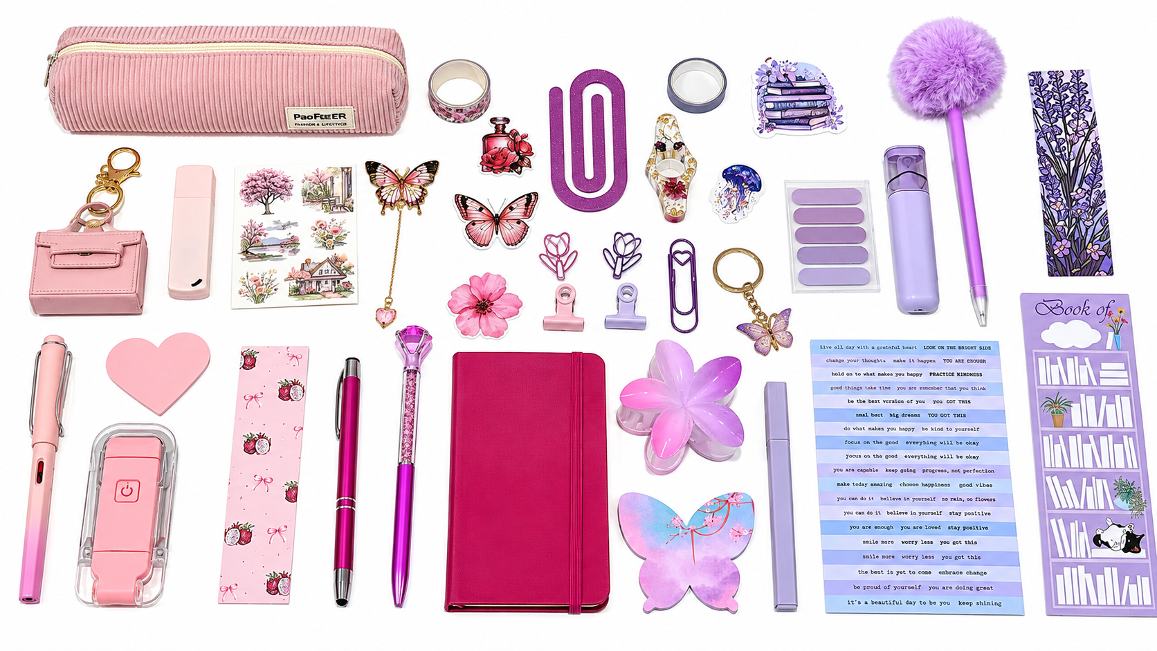 Ejemplo de combinación Rosa + Morado